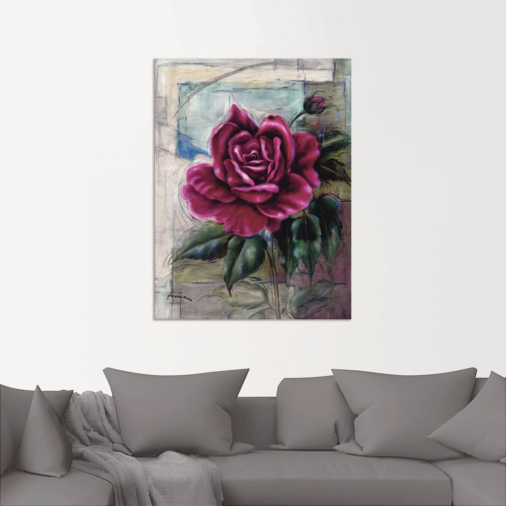 Artland Wandbild »Rose II«, Blumen, (1 St.), als Alubild, Outdoorbild, Lein günstig online kaufen