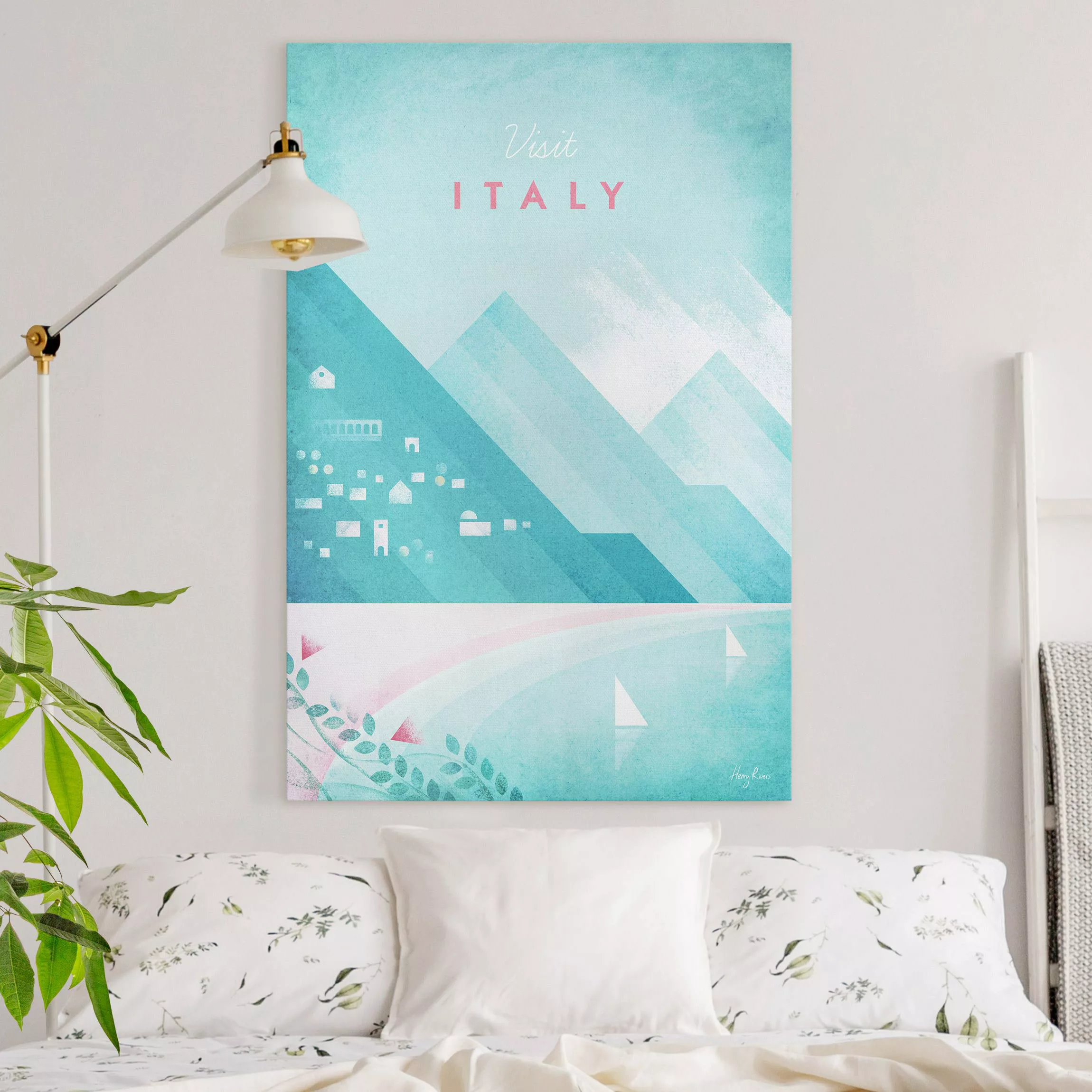 Leinwandbild Reiseposter - Italien günstig online kaufen