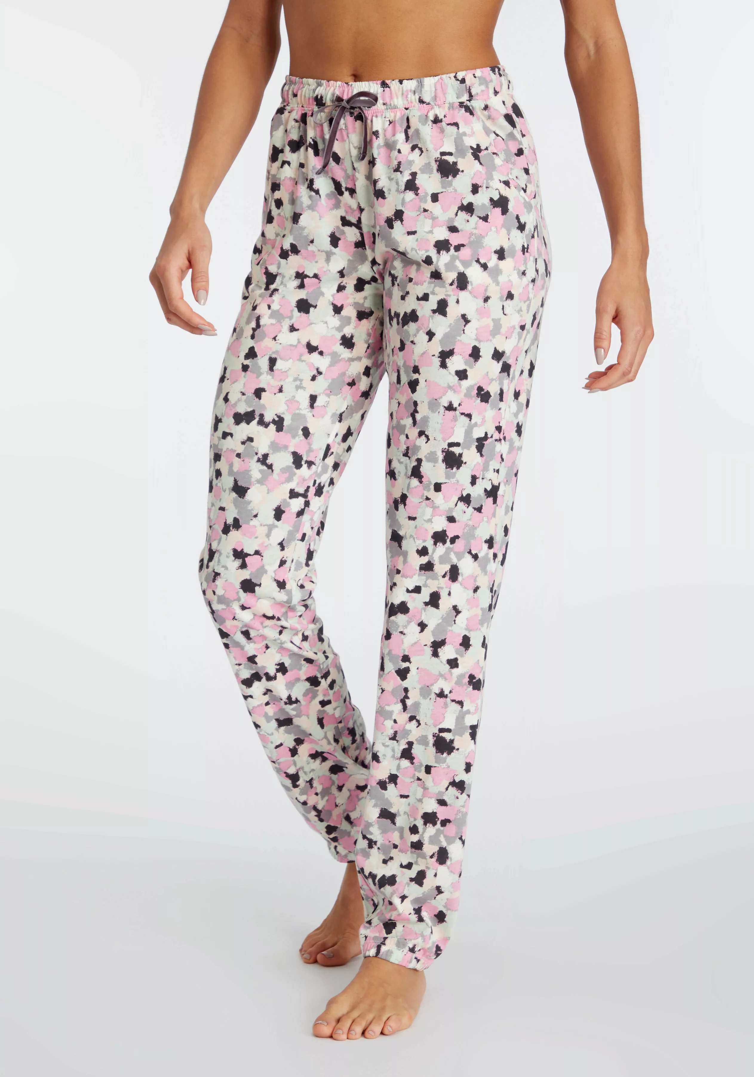 Vivance Dreams Pyjamahose mit Aquarell-Muster günstig online kaufen