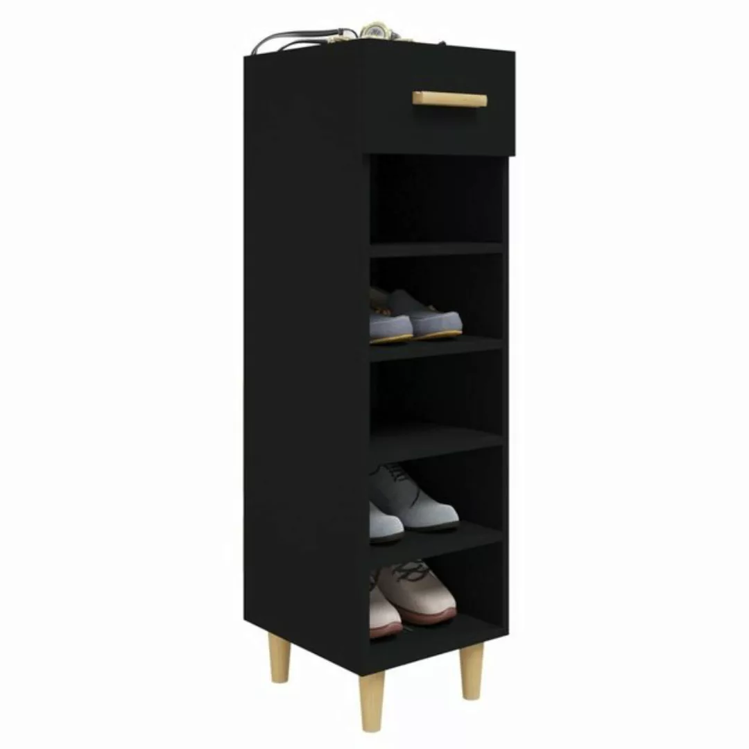 vidaXL Schuhschrank Schuhschrank Schwarz 30x35x105 cm Spanplatte günstig online kaufen