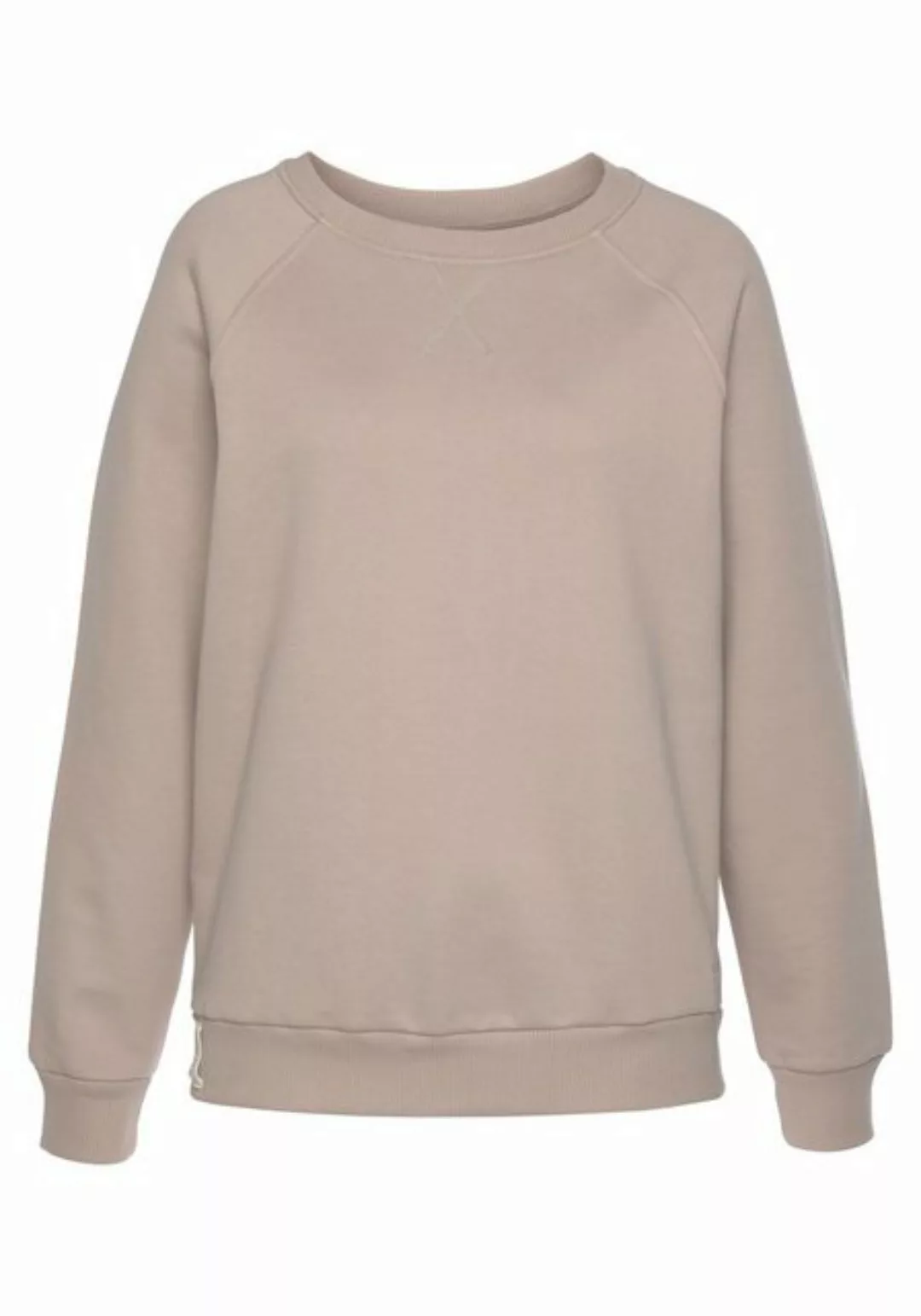 LASCANA Sweatshirt -Loungeshirt aus organischer Baumwolle, Loungeanzug günstig online kaufen
