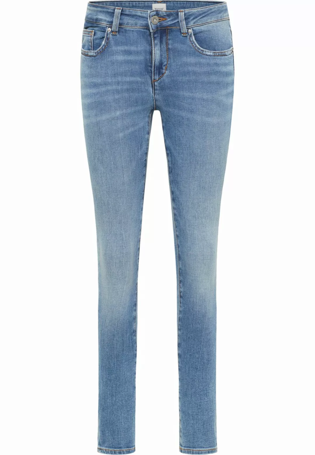 Mustang Damen Jeans QUINCY Skinny Fit - Blau - Light Blue Denim günstig online kaufen