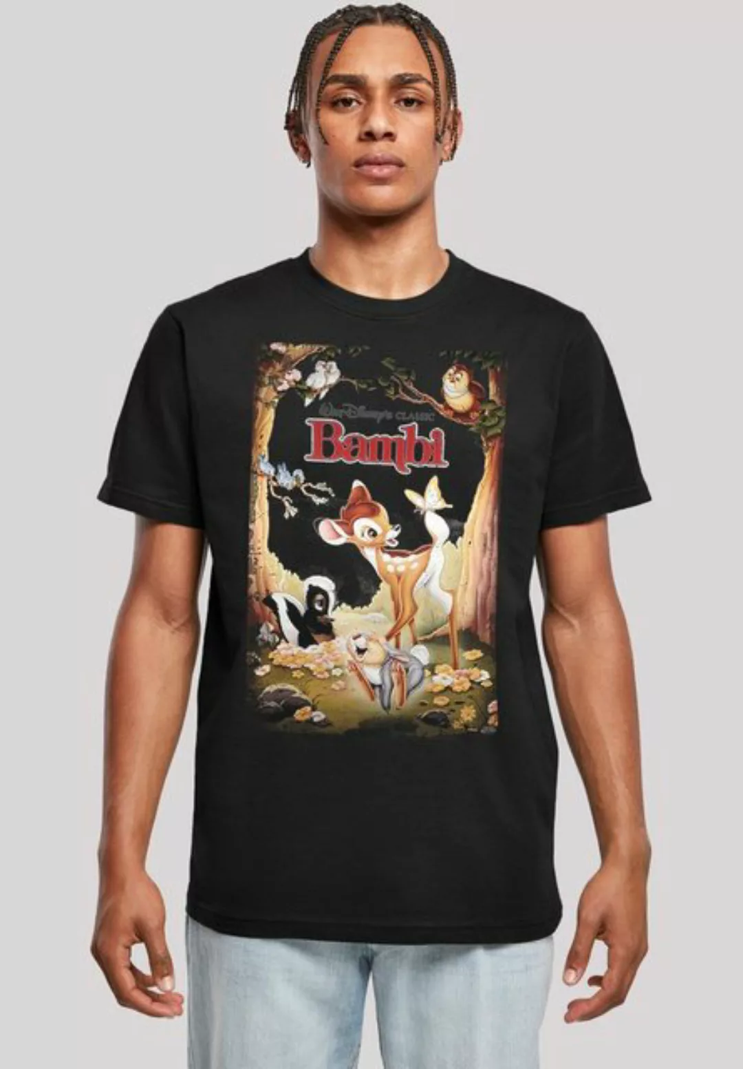 F4NT4STIC T-Shirt Disney Bambi Retro Poster Herren,Premium Merch,Regular-Fi günstig online kaufen