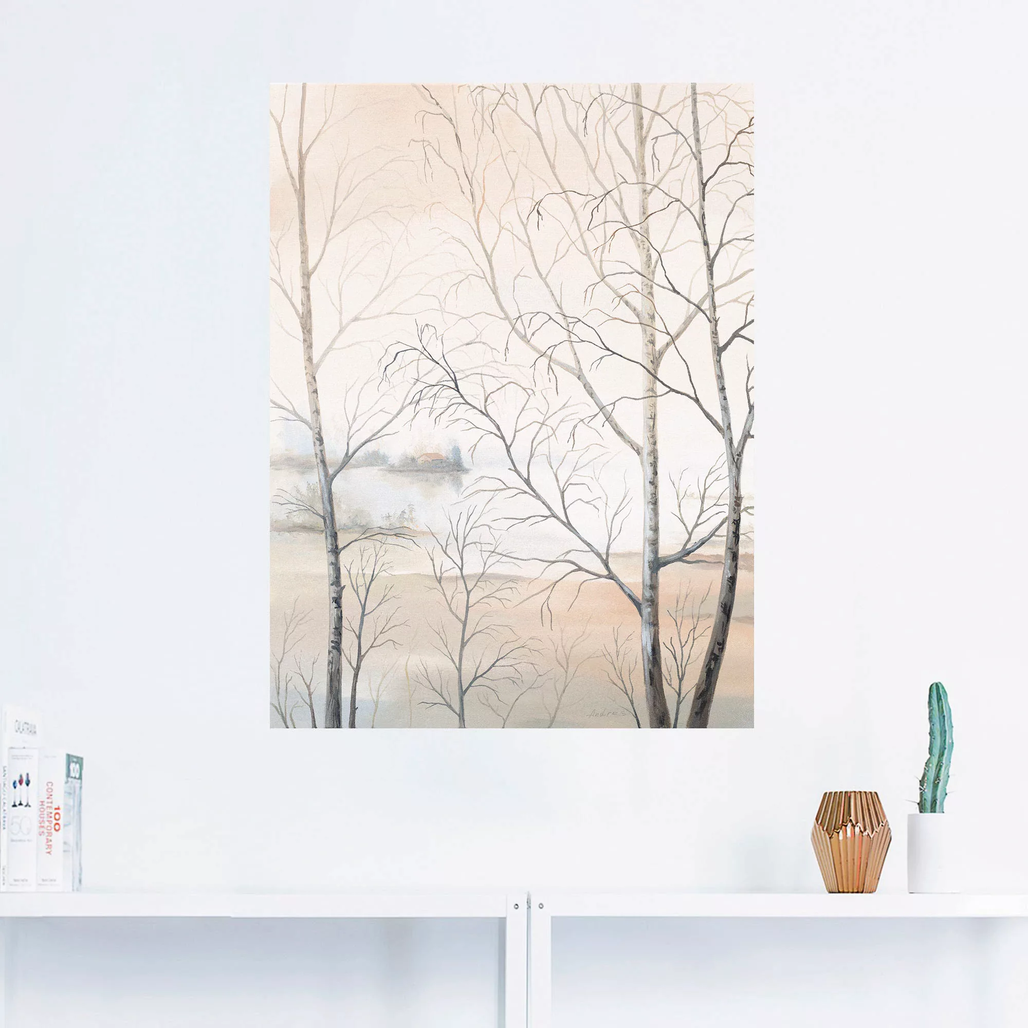 Artland Wandbild »Seeufer am Wald II«, Gewässer, (1 St.) günstig online kaufen