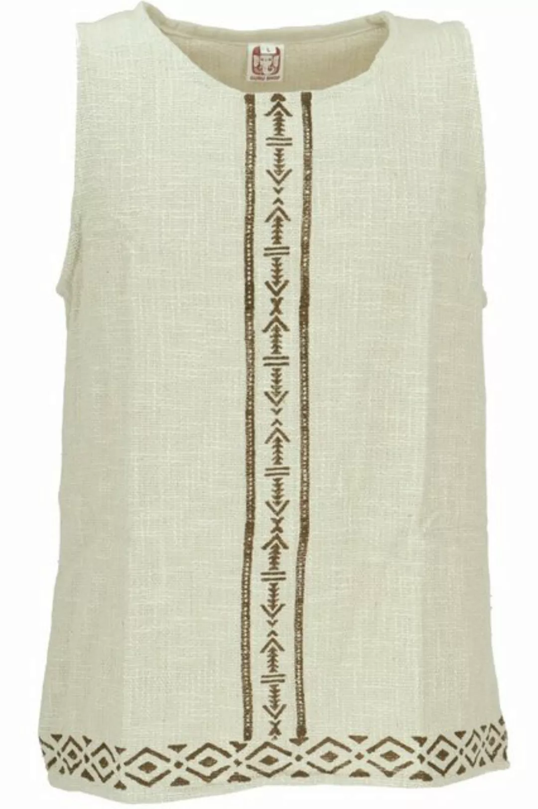 Guru-Shop Tanktop Ethno Tank Top mit handgefertigtem Druck, Goa.. Goa Style günstig online kaufen