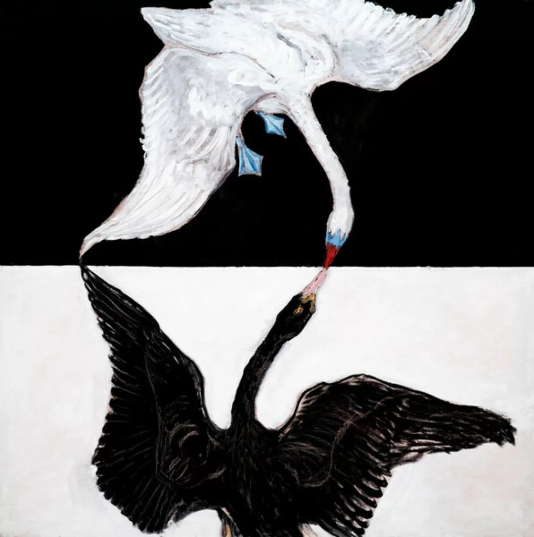Poster / Leinwandbild - Hilma Af Klint – The Swan No. 1 günstig online kaufen