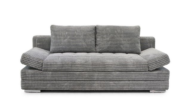 Hygger Möbelhaus Schlafsofa Barni Sofa Grau mit Schlaffunktion, Inkl. Armte günstig online kaufen