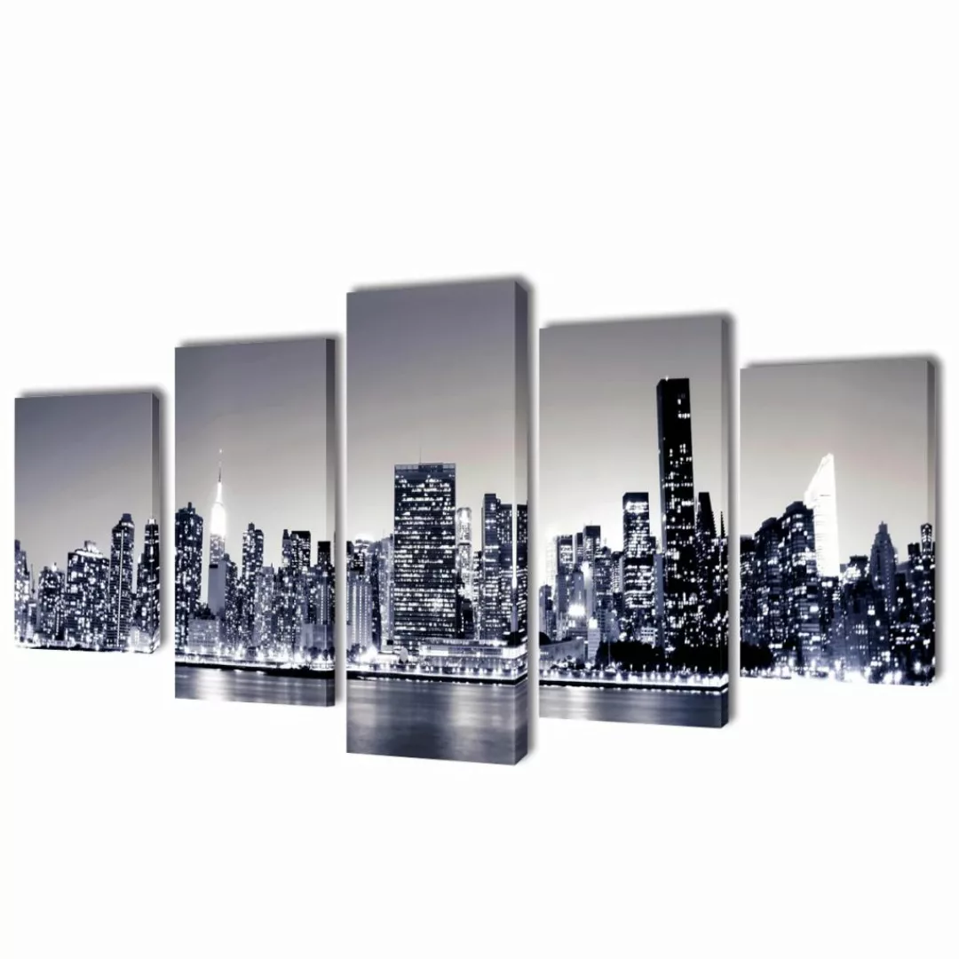 Bilder Dekoration Set Monochrome New York 100 X 50 Cm günstig online kaufen