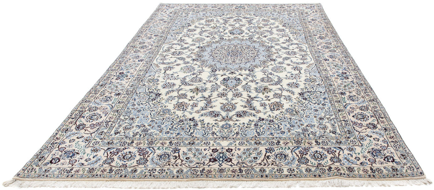 morgenland Wollteppich »Nain 9la Medaillon Beige 300 x 200 cm«, rechteckig, günstig online kaufen