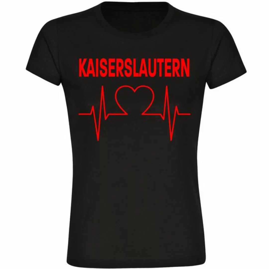 multifanshop T-Shirt Damen Kaiserslautern - Herzschlag - Frauen günstig online kaufen