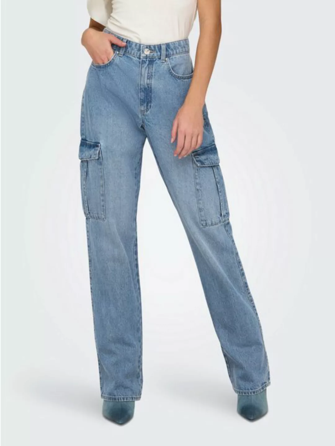 ONLY 5-Pocket-Jeans ONLRILEY HW STR CARGO DNM PIM875 NOOS günstig online kaufen