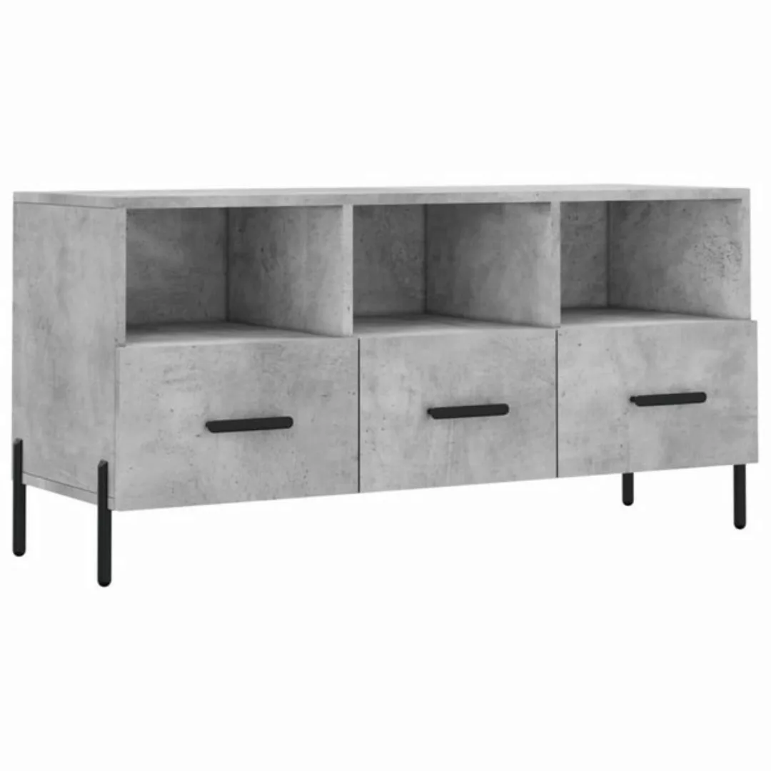 furnicato TV-Schrank Betongrau 102x36x50 cm Holzwerkstoff (1-St) günstig online kaufen