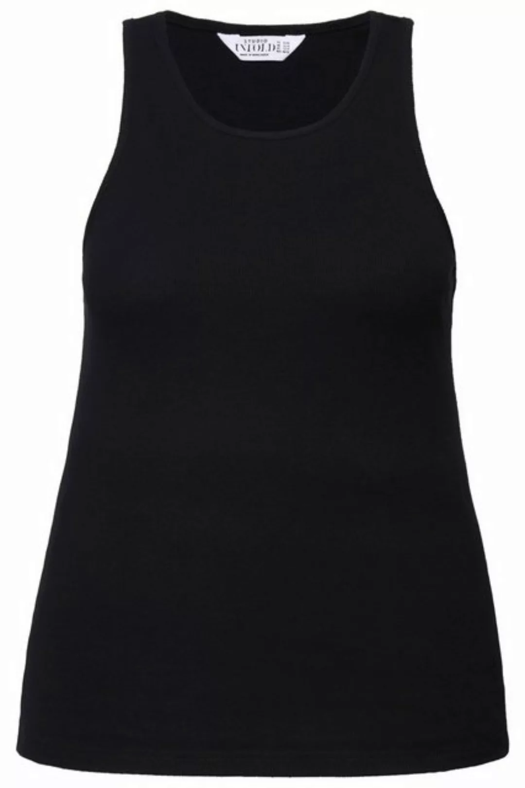 Studio Untold Rundhalsshirt Tanktop Slim Shape Rippjersey günstig online kaufen