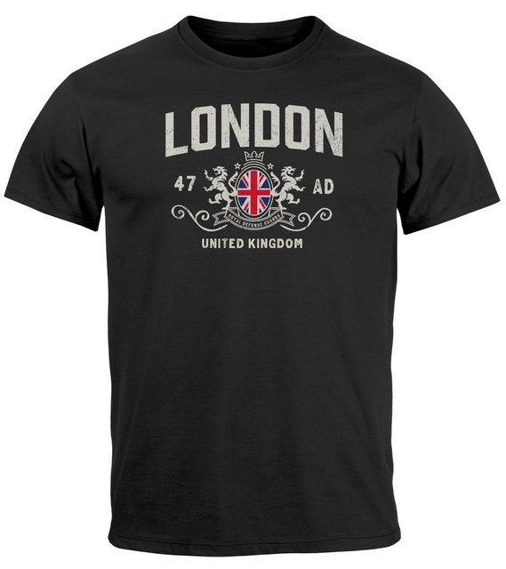 Neverless Print-Shirt Herren T-Shirt London United Kingdom Union Jack Engla günstig online kaufen