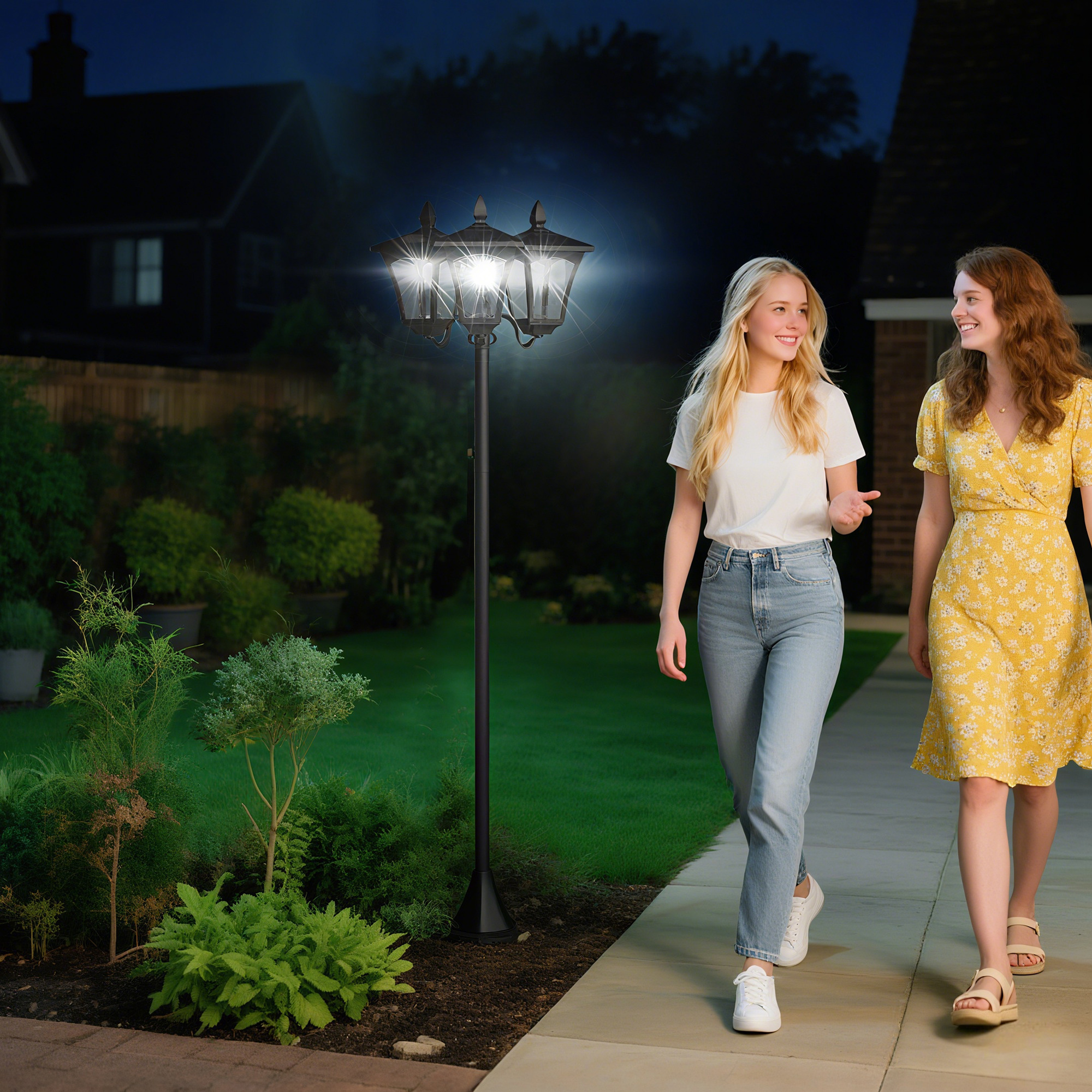 Outsunny LED Gartenleuchte Wegleuchte mit LED günstig online kaufen