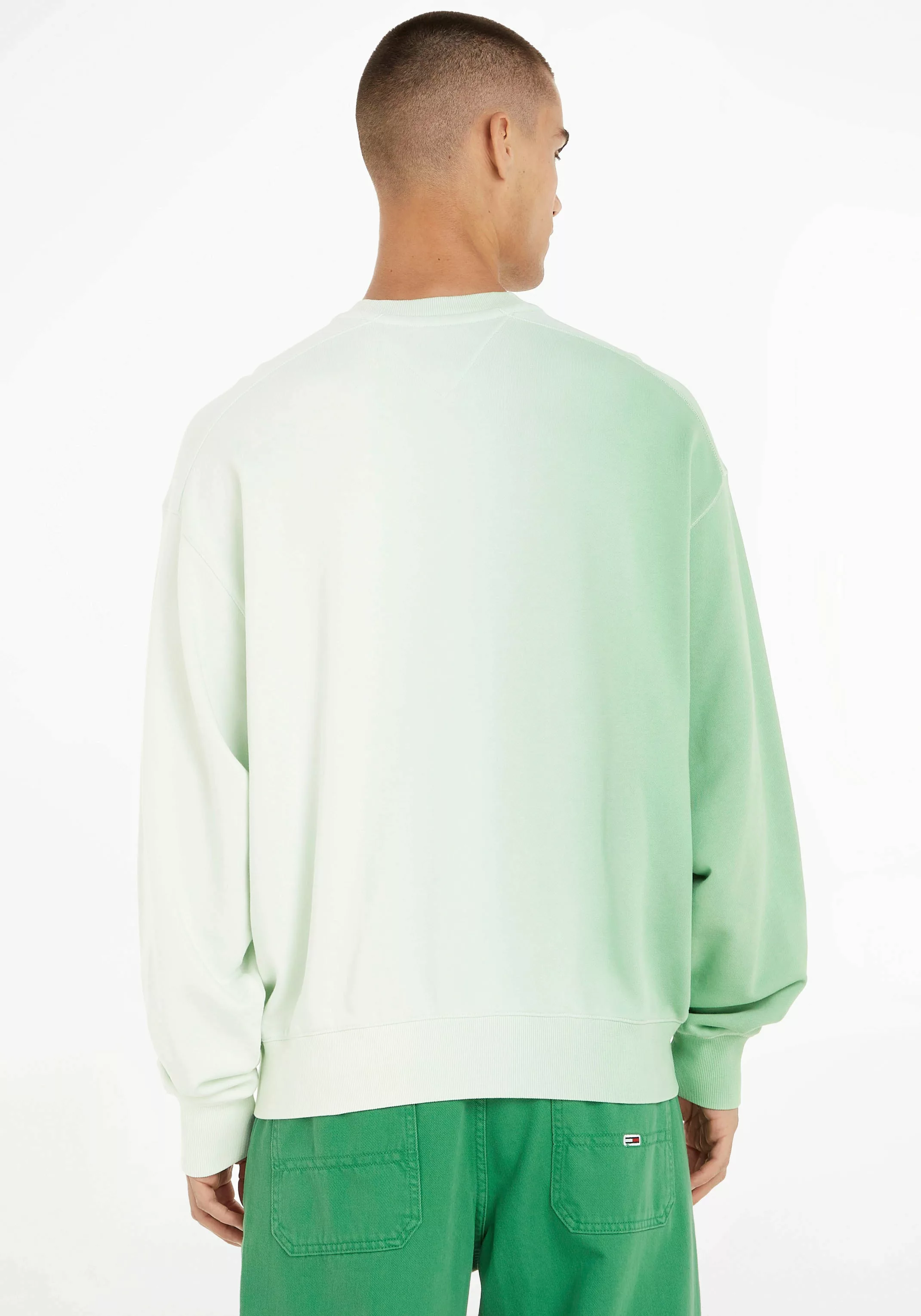 Tommy Jeans Sweatshirt TJM BOXY DIP DYE SIGNATURE CREW in Dip Dye Optik günstig online kaufen