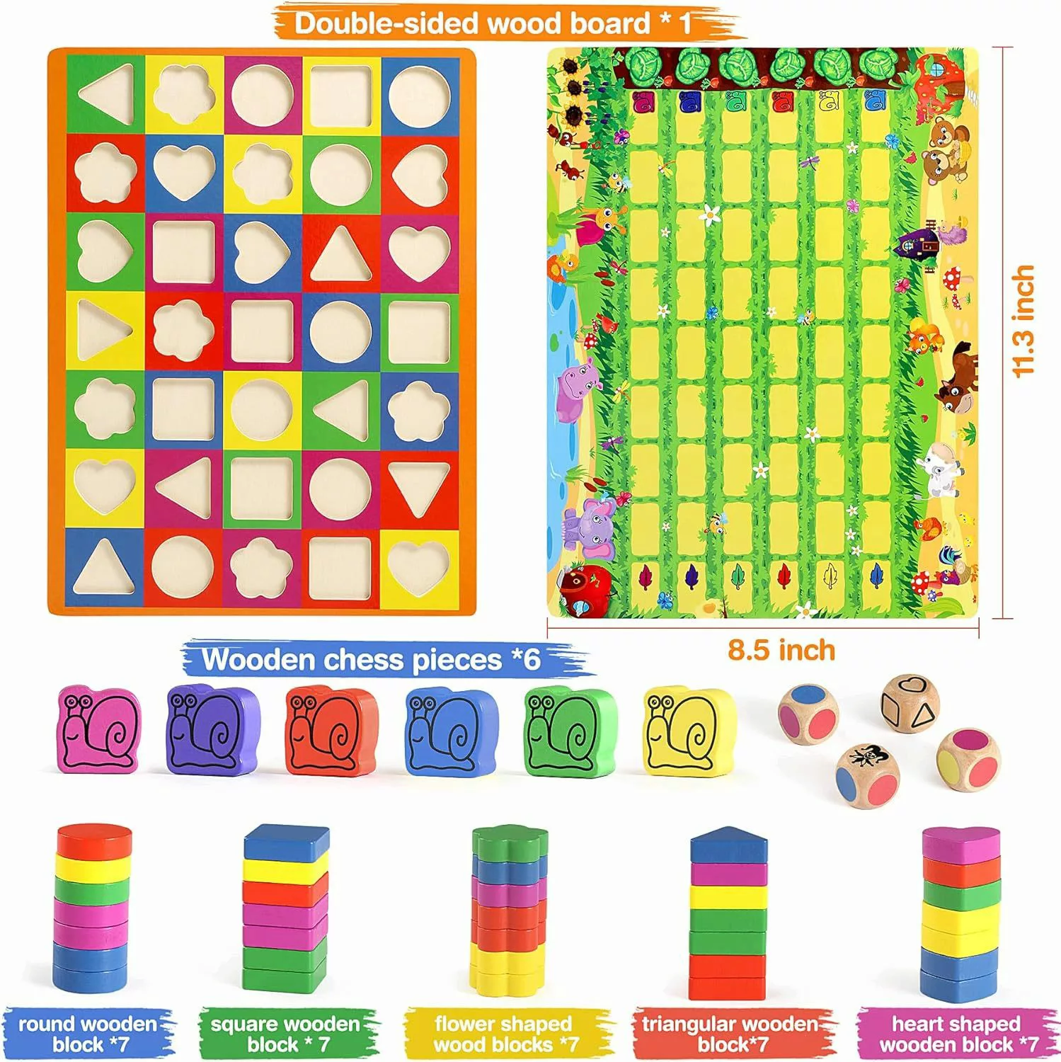 POPOLIC Lernspielzeug Brettspiele - Kinderspiel 2 günstig online kaufen