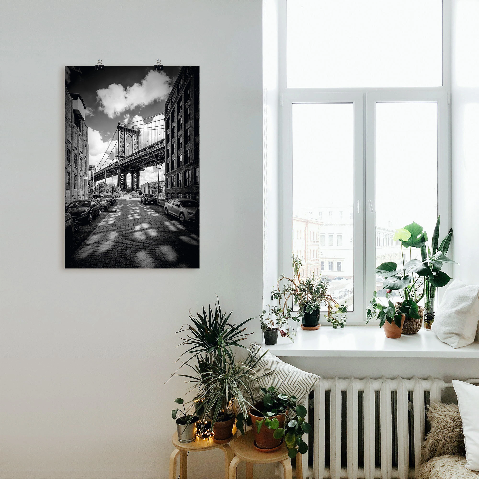 Artland Wandbild "Manhattan Bridge in Brooklyn, New York", New York, (1 St. günstig online kaufen