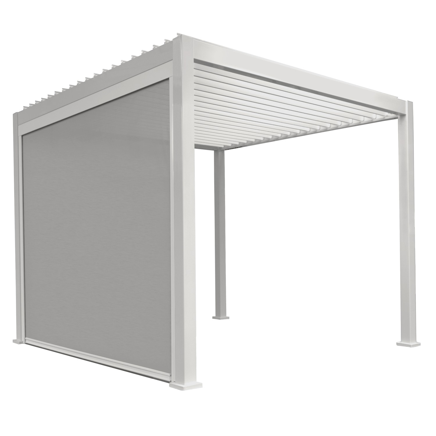 Mirador Sonnenrollo 400 cm x 235 cm Hellgrau günstig online kaufen