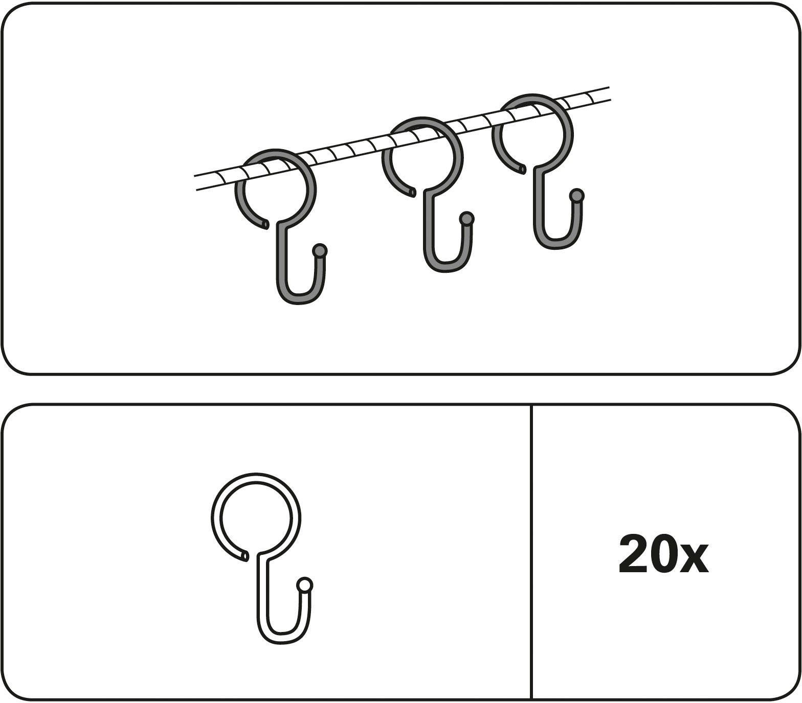 GARDINIA Seilklammern, Seilspanngarnituren, (Set, 20-St), Serie günstig online kaufen