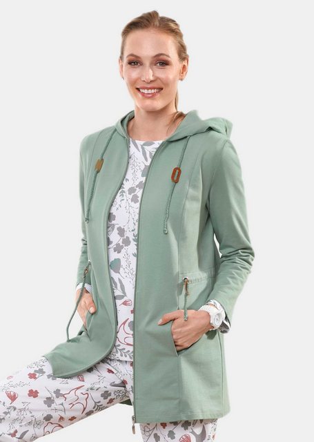 GOLDNER Shirtjacke Kurzgröße: Long-Sweatjacke günstig online kaufen