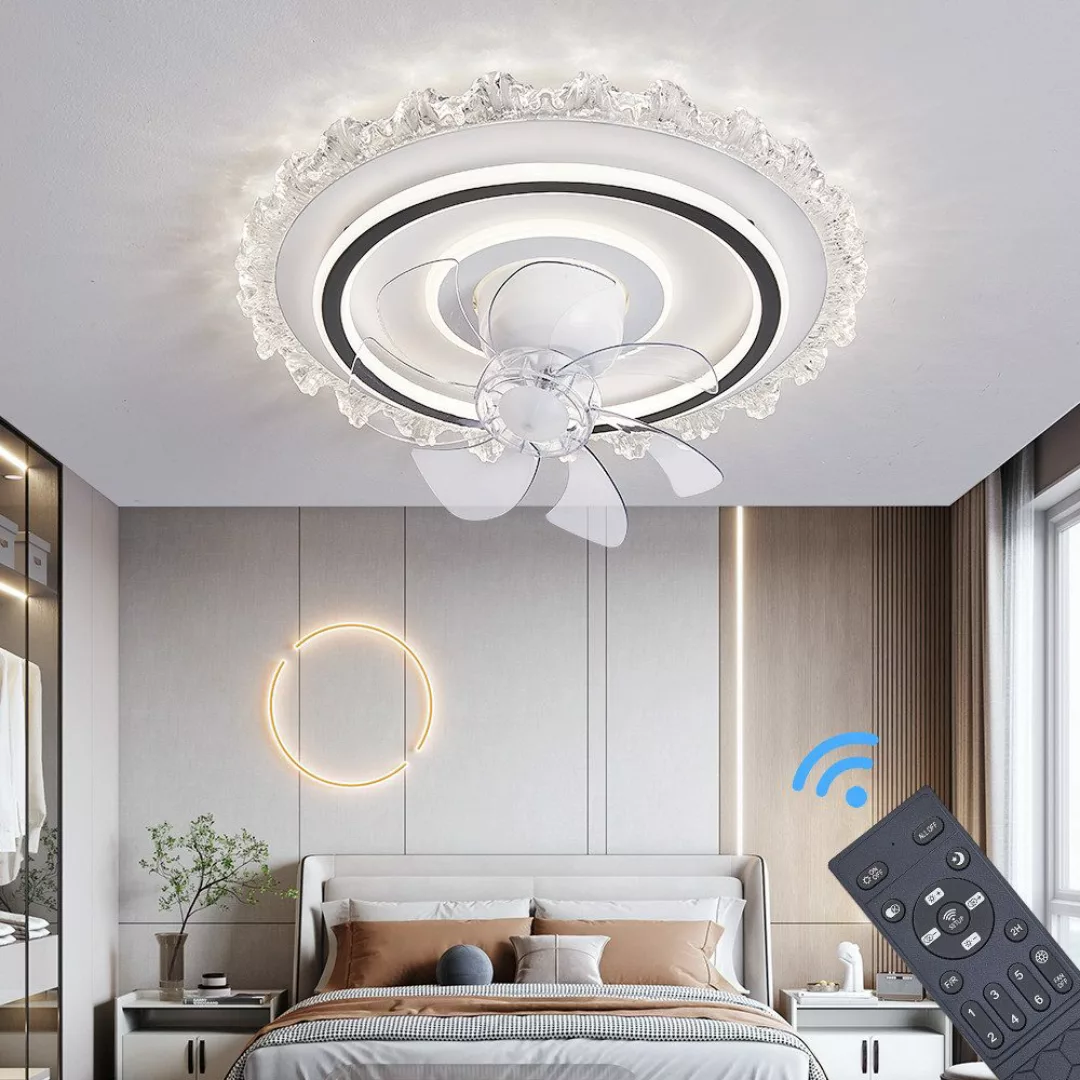 Eurotondisplay Deckenventilator Deckenventilator LED Beleuchtung Deckenlamp günstig online kaufen