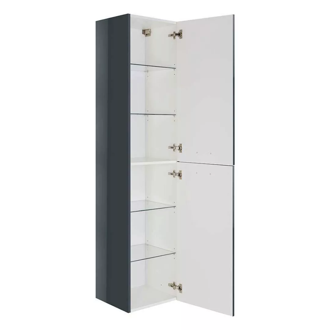 Badhochschrank made in germany in Anthrazit Hochglanz 40 cm breit günstig online kaufen