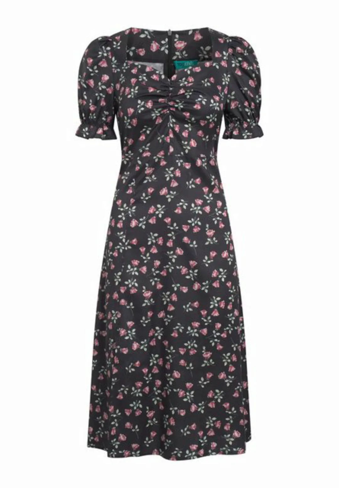 Tooche Sommerkleid Genny Elegantes Sommerkleid mit Rosenmuster günstig online kaufen