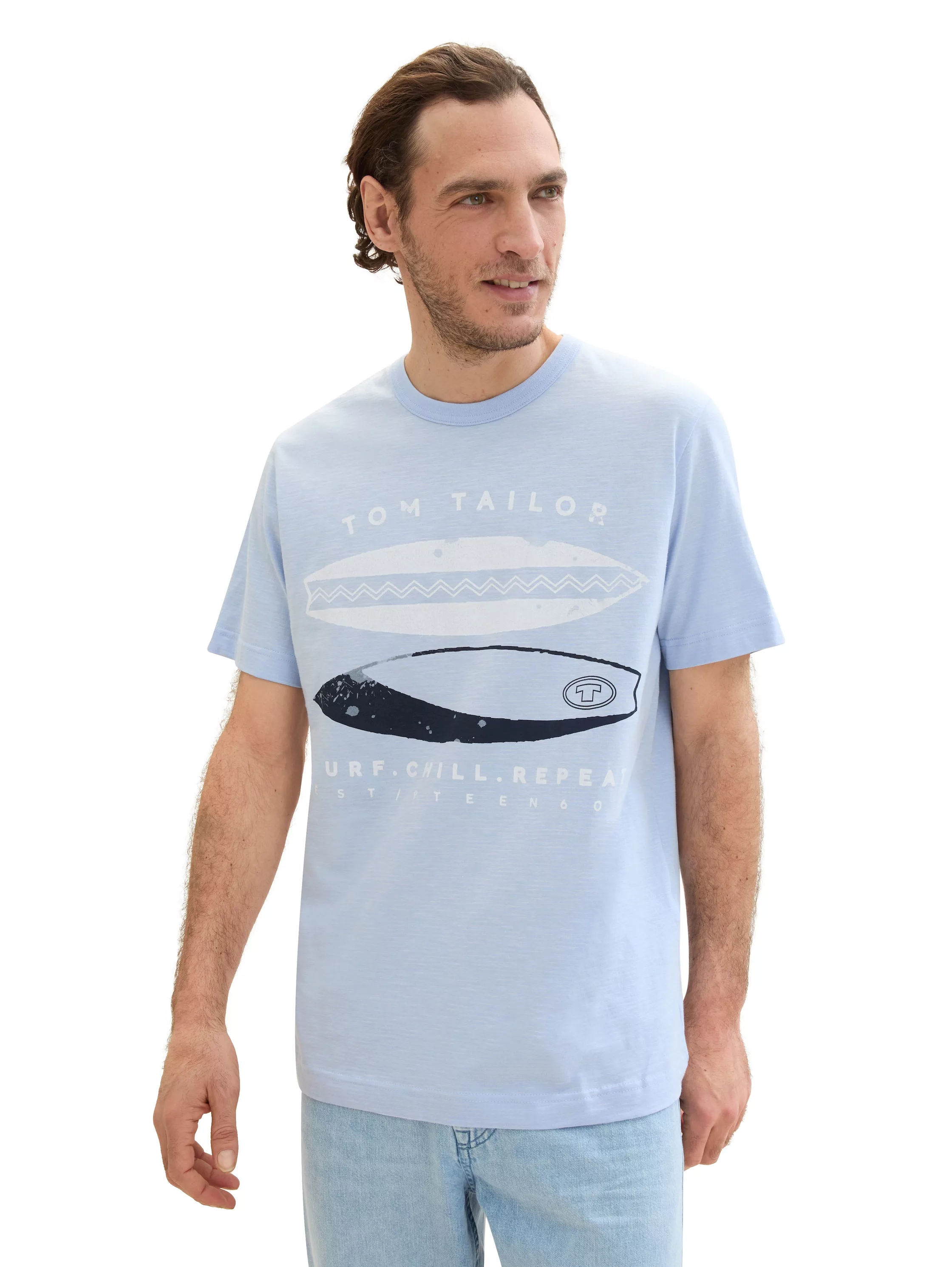TOM TAILOR T-Shirt mit coolem Frontprint günstig online kaufen