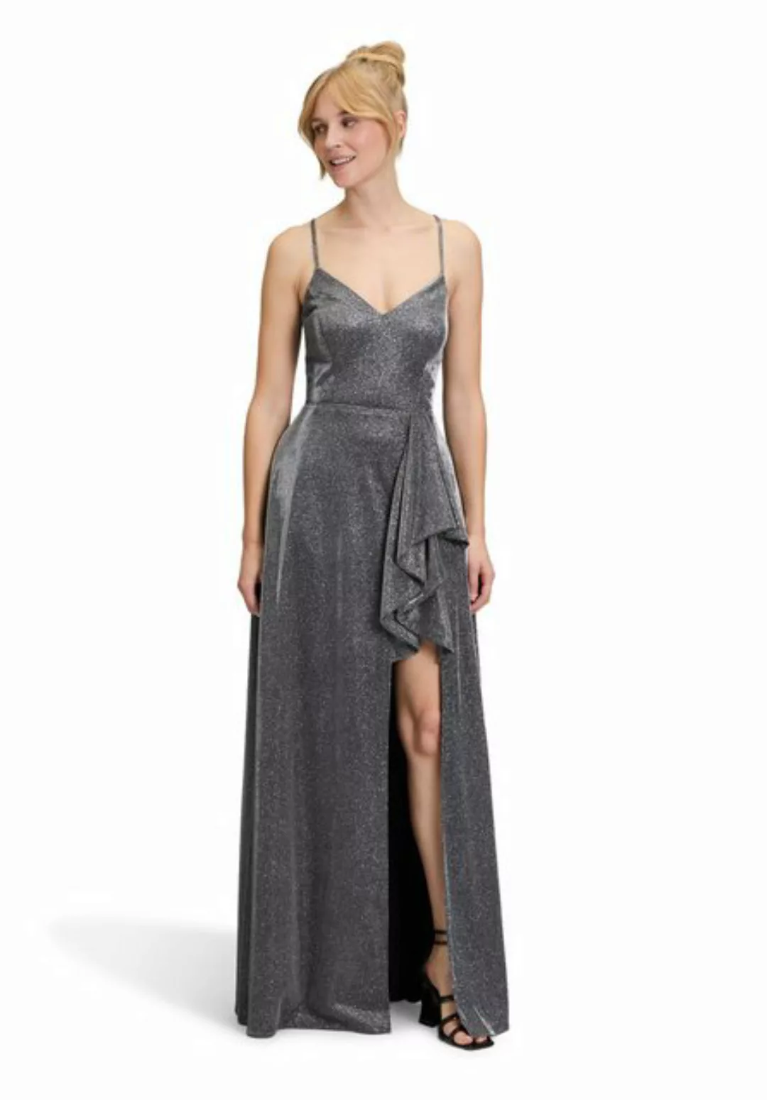 Vera Mont Maxikleid mit Schnürung (1-tlg) Glitzernd günstig online kaufen