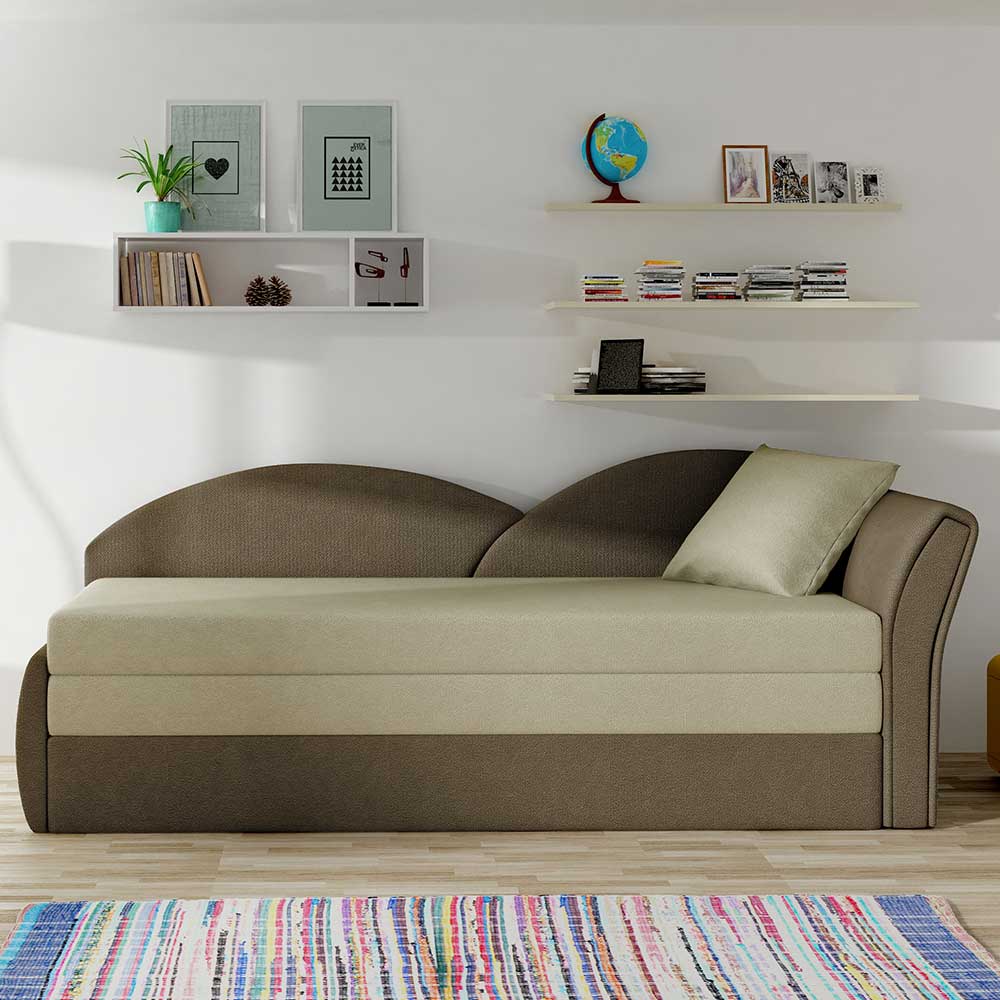 Funktionssofa Schlafsofa in modernem Design mit Bettkasten günstig online kaufen