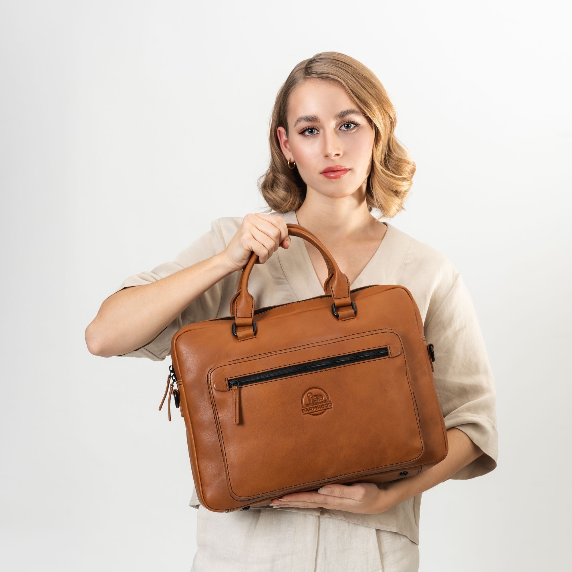 Farmhood Aktentasche Memphis, Leder günstig online kaufen