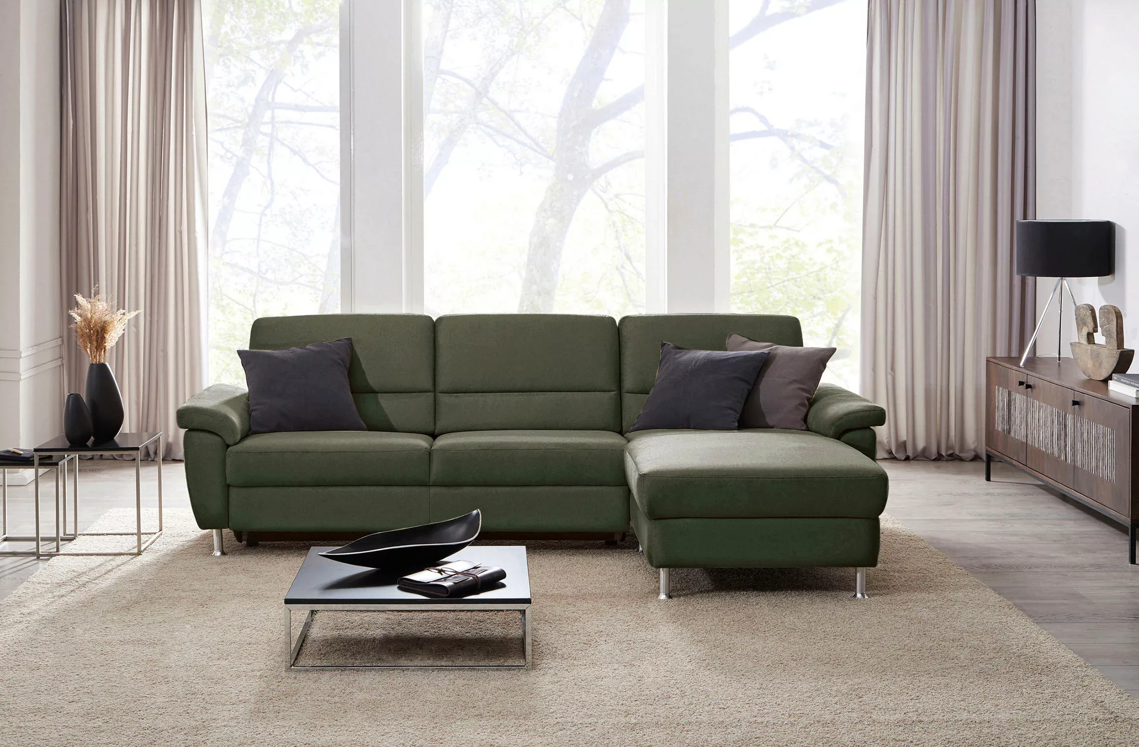 CALIZZA INTERIORS Ecksofa »Onyx L-Form«, Recamiere links oder rechts, wahlw günstig online kaufen