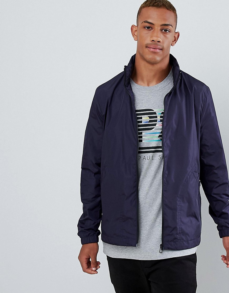 PS Paul Smith – Marineblaue Nylonjacke mit Reißverschluss-Navy günstig online kaufen