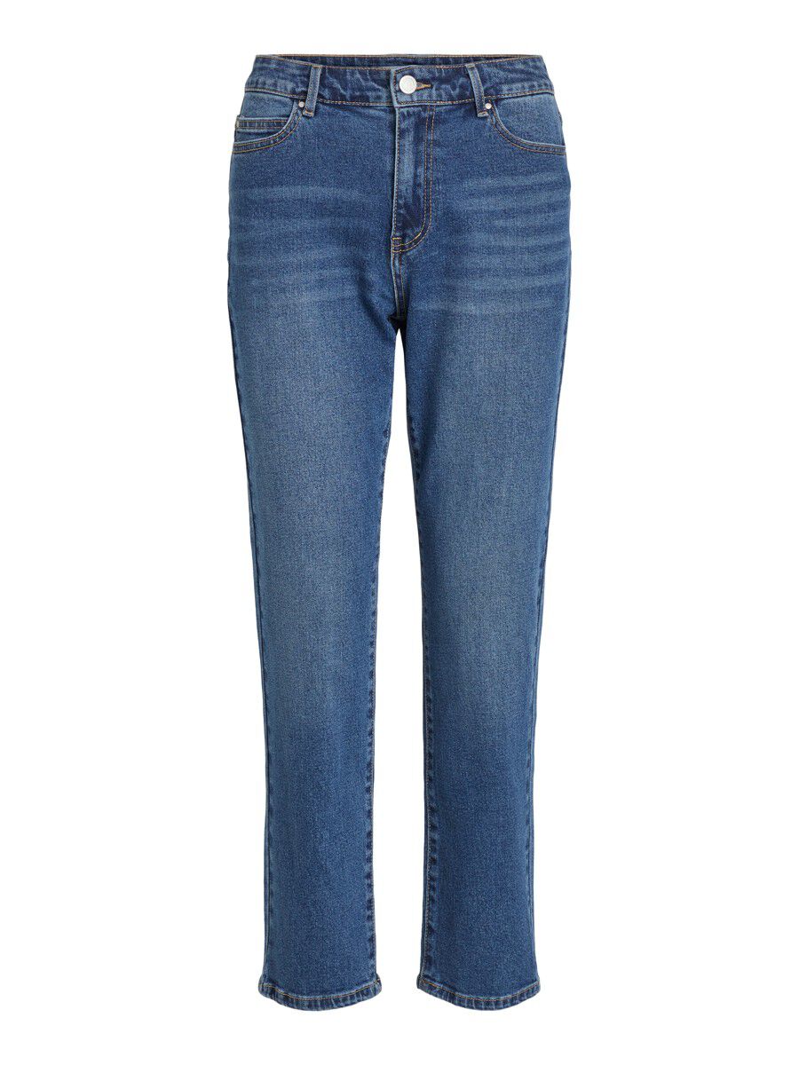 Vila Sommer Regular Waist Straight 7/8 Jeans 44 Medium Blue Denim günstig online kaufen