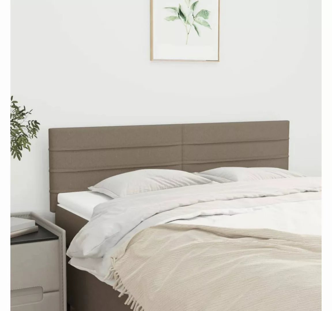 vidaXL Bett, Kopfteile 2 Stk. Dunkelblau 90x5x78/88 cm Samt günstig online kaufen