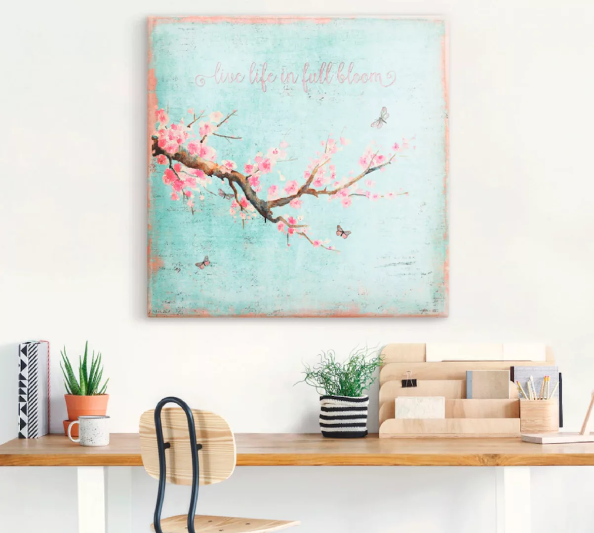 Artland Wandbild "Kirschblüte", Blumen, (1 St.), als Alubild, Outdoorbild, günstig online kaufen