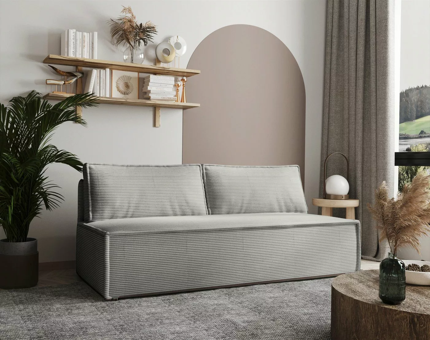 Fun Möbel Schlafsofa Sofa Designersofa EMMA 3-Sitzer mit Schlaffunktion, in günstig online kaufen