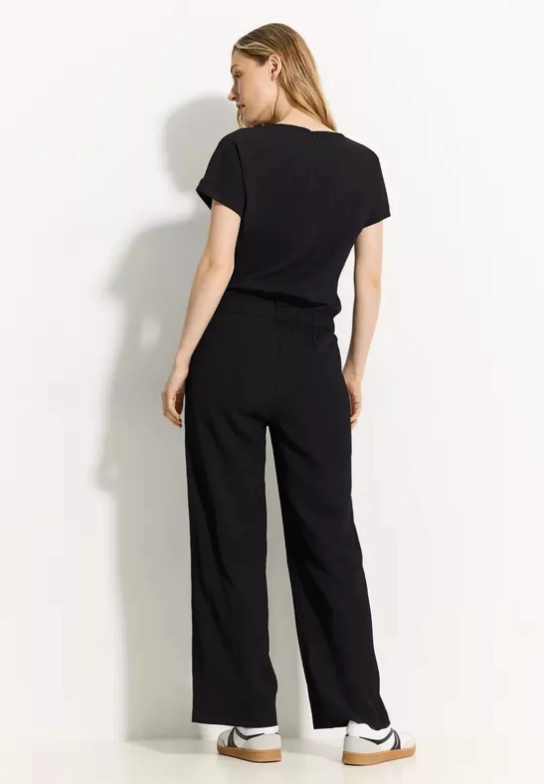 Cecil Dehnbund-Hose Jumpsuit Structure Solid günstig online kaufen