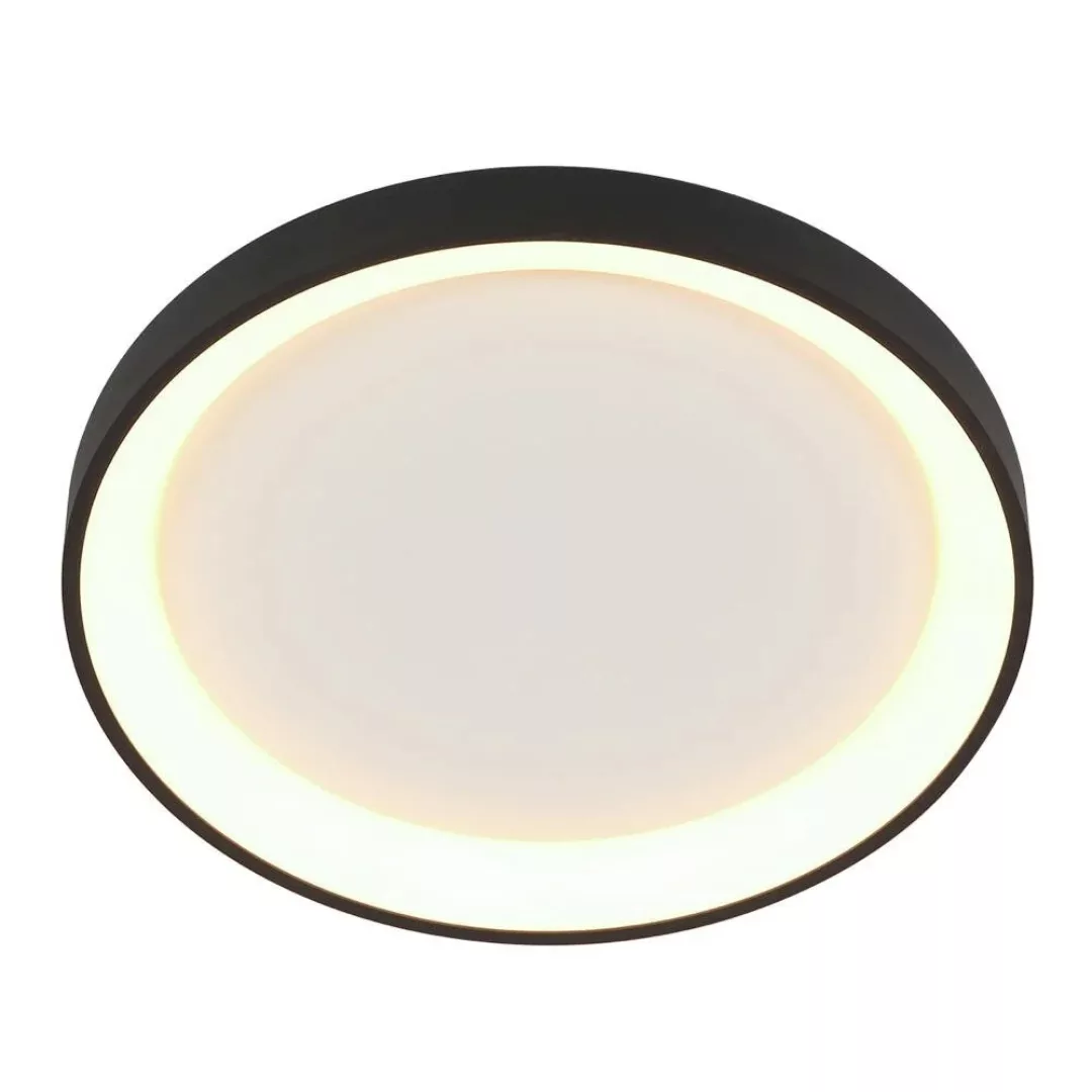 LED Deckenleuchte Ringlede in Schwarz und Weiß 2x 15W 2400lm günstig online kaufen