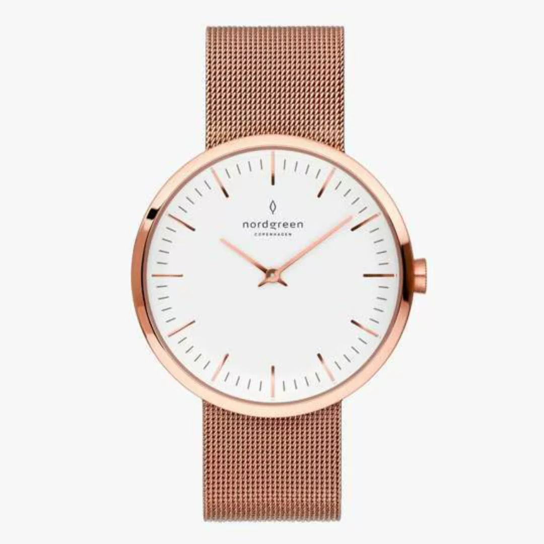 Armbanduhr Infinity Roségold - Mesharmband Roségold günstig online kaufen