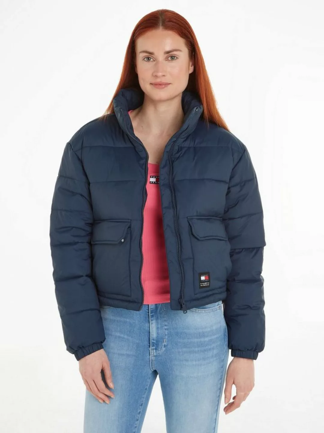 Tommy Jeans Kurzmantel TJW BACK LOGO PUFFER mit Logopatch günstig online kaufen