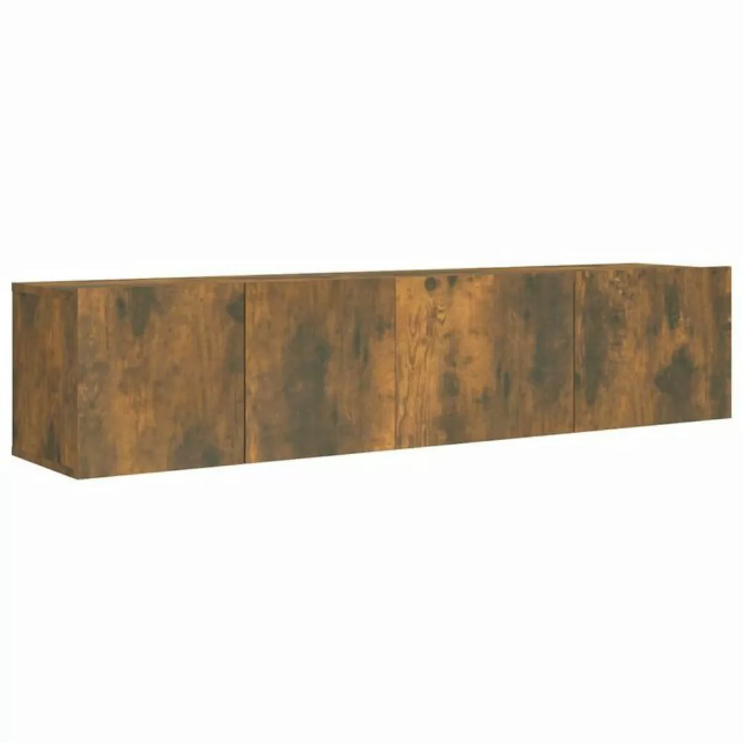 furnicato TV-Schrank 2-tlg. TV-Schrank-Set Räuchereiche Holzwerkstoff (1-St günstig online kaufen