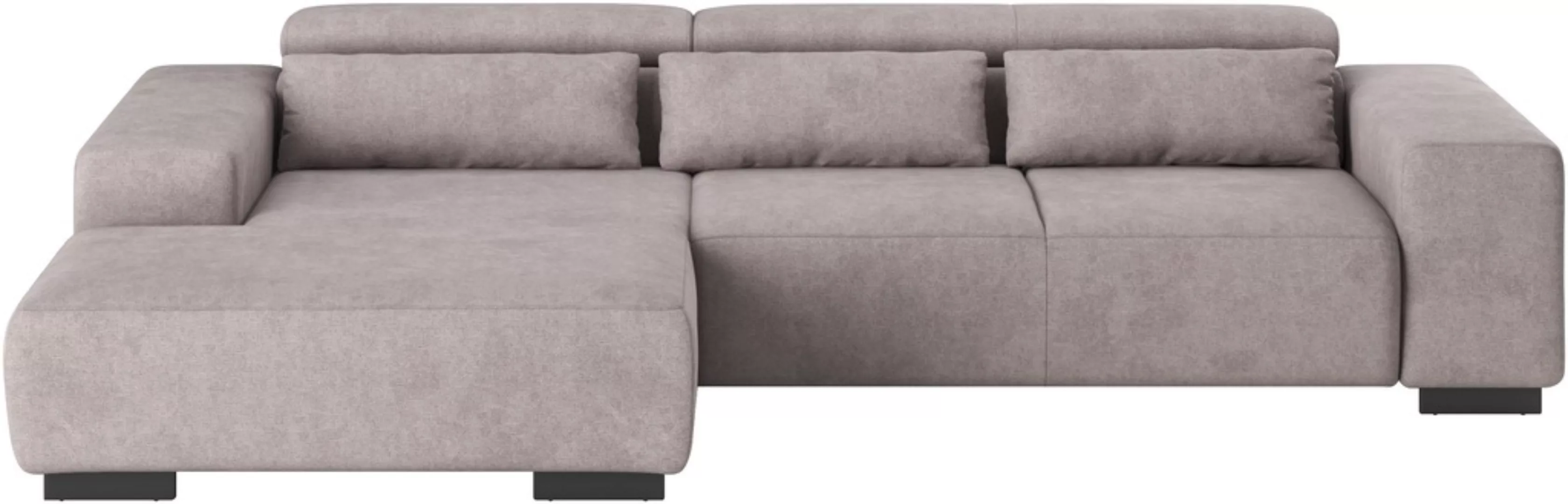 COTTA Ecksofa "Side L-Form, mit Kopfteilverstellung und Zierkissen", option günstig online kaufen