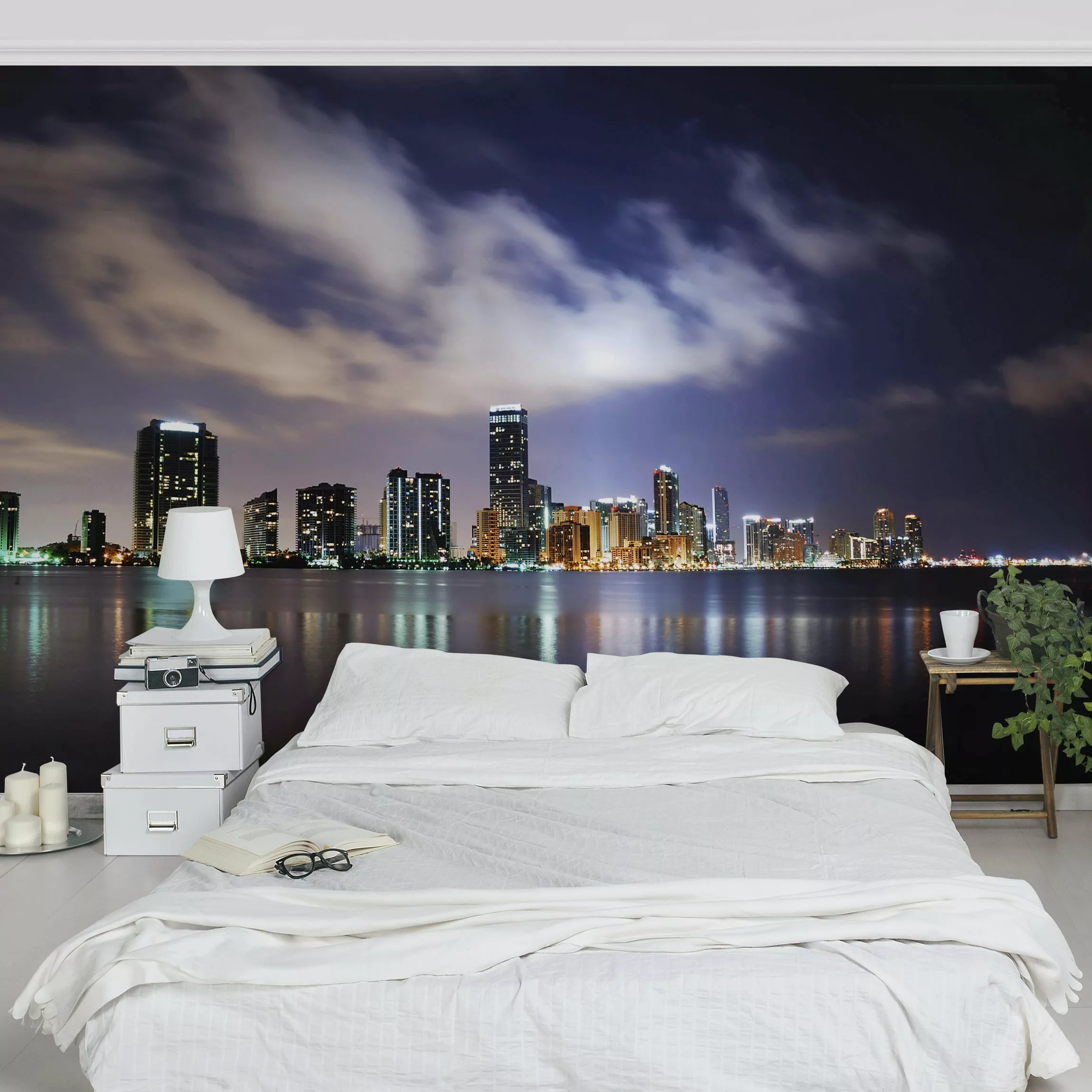 Fototapete Miami bei Nacht günstig online kaufen