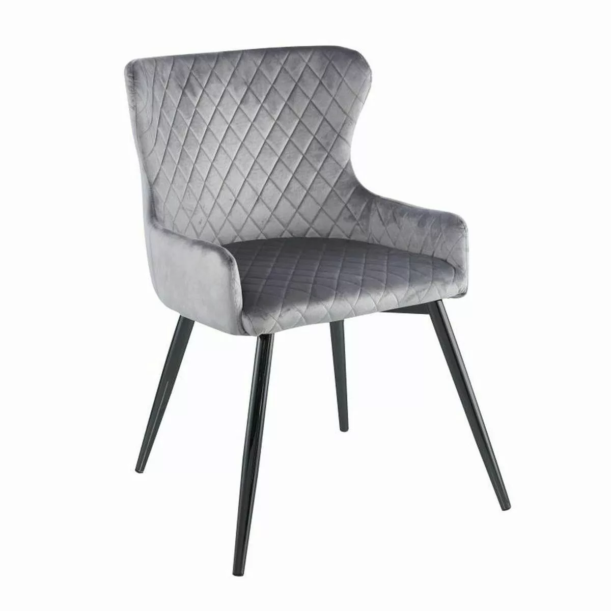 Stuhl Dkd Home Decor 65 X 55 X 82 Cm Schwarz Grau Metall Kunststoff günstig online kaufen