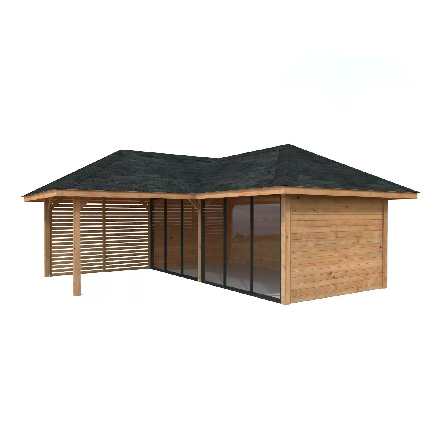 Palmako Pavillon Bianca Set213 Slide Braun Tauchgrundiert 588 cm x 588 cm F günstig online kaufen