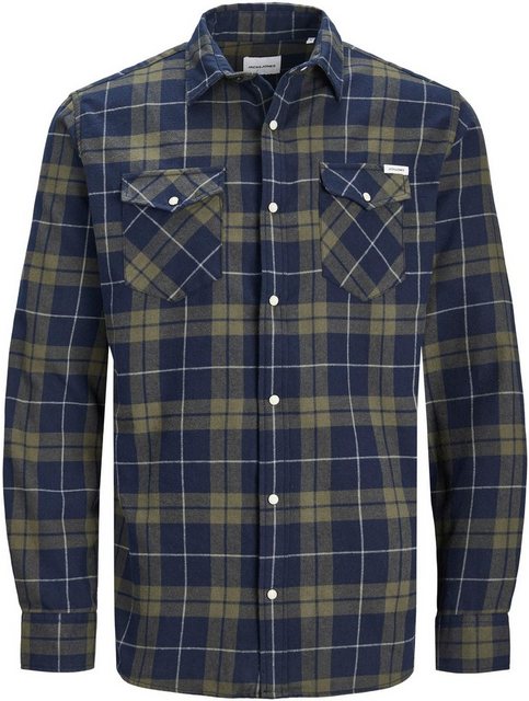 Jack & Jones Langarmhemd JJSHERIDAN FALL CHECK SHIRT LS mit Brusttaschen günstig online kaufen