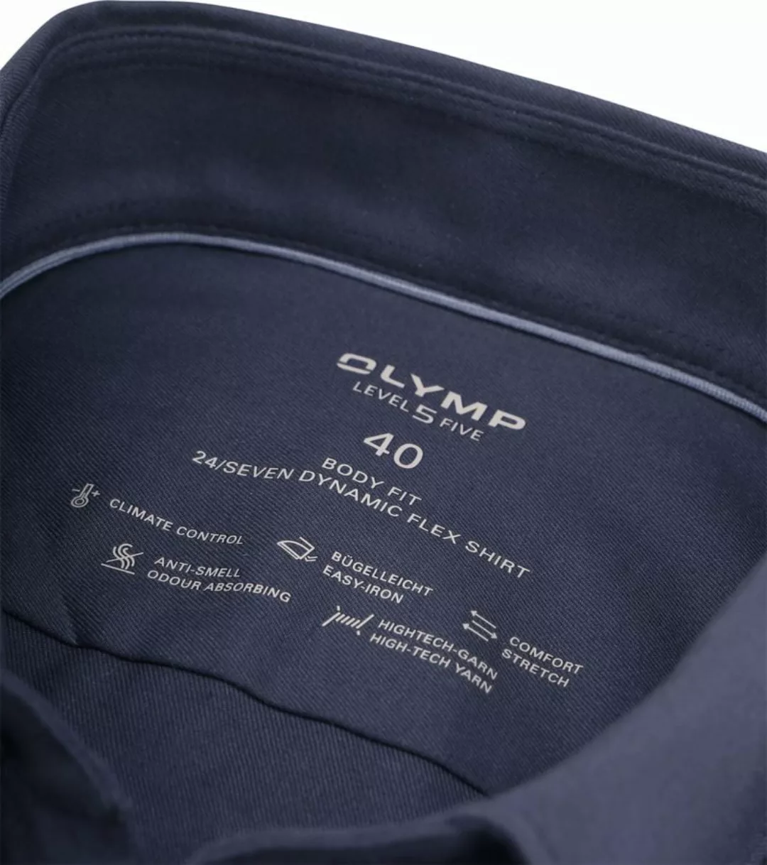 OLYMP Level Five Hemd Dunkelblau - Größe 38 günstig online kaufen