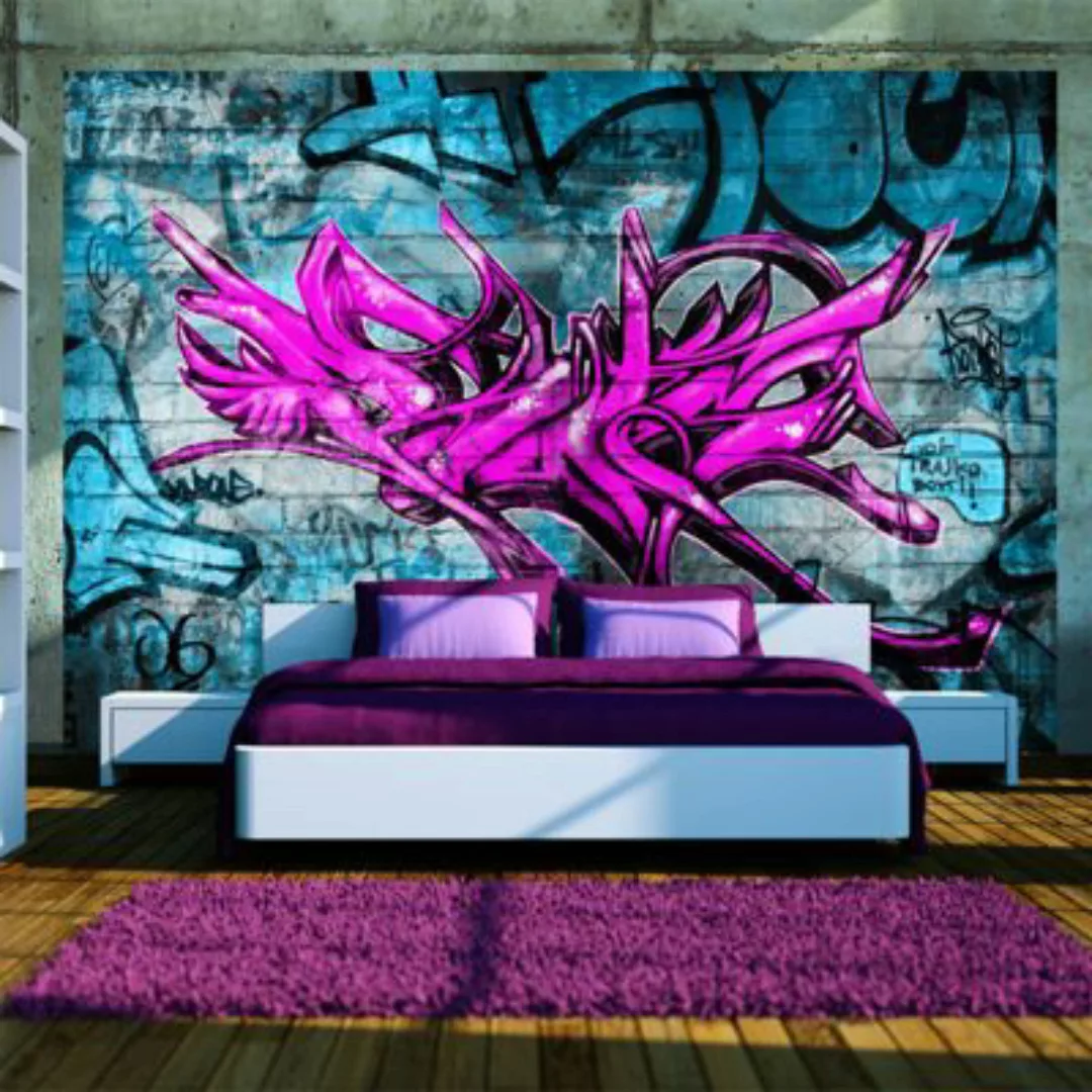 artgeist Fototapete Anonymous graffiti mehrfarbig Gr. 250 x 175 günstig online kaufen